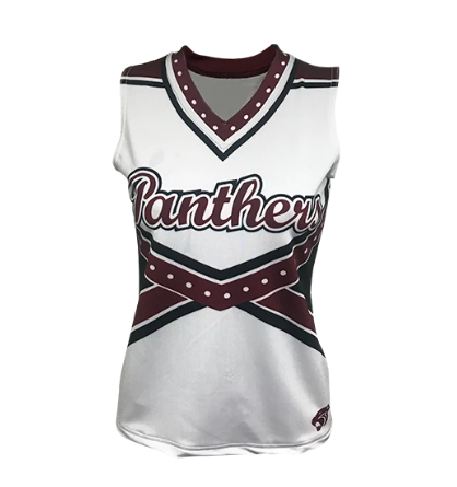 Sleeveless / Cap Sleeve Cheer Top Size Samples