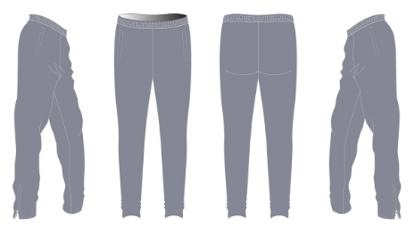 Dyed Tapered Warm-Up Pants (Solid Color)