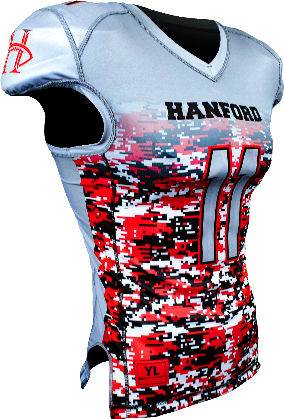 Tapered Nickle 1 Ply REVERSIBLE Football Jersey