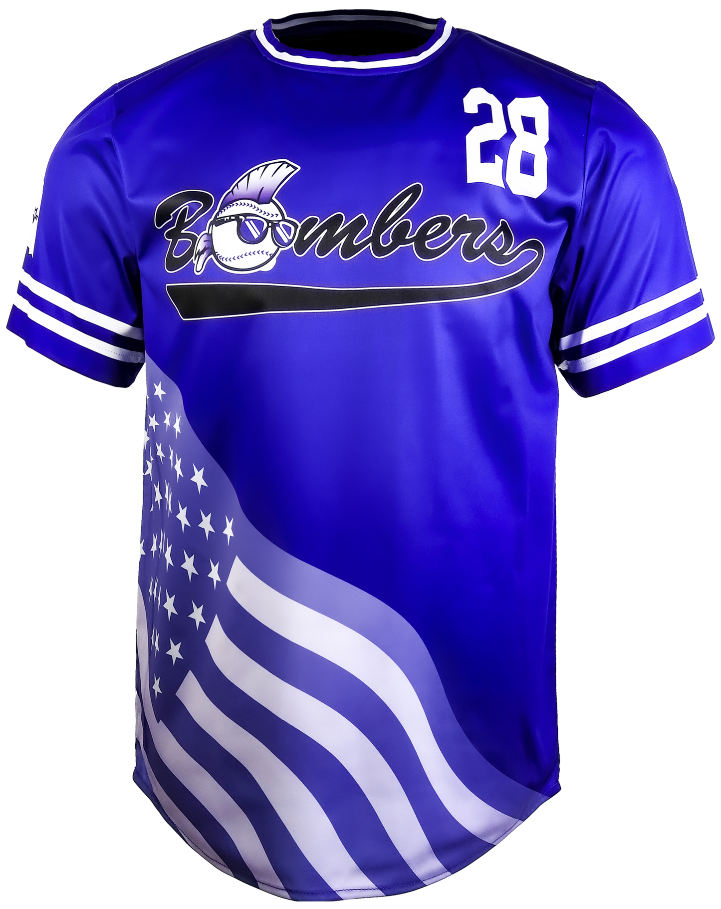 Short Sleeve Crew Neck Baseball Jersey