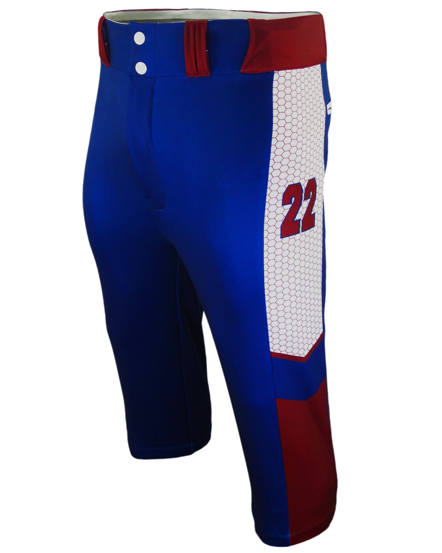 Full Sublimation Tapered Knicker Baseball Pants w/ Sublimated Side Panels