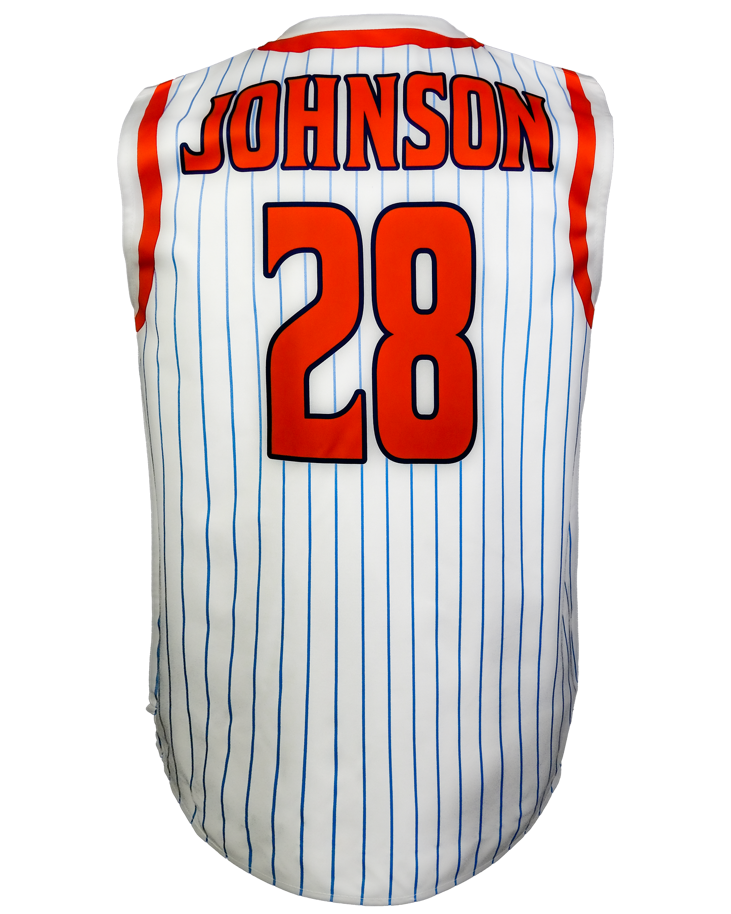 Sleeveless Crew Neck Baseball Jersey