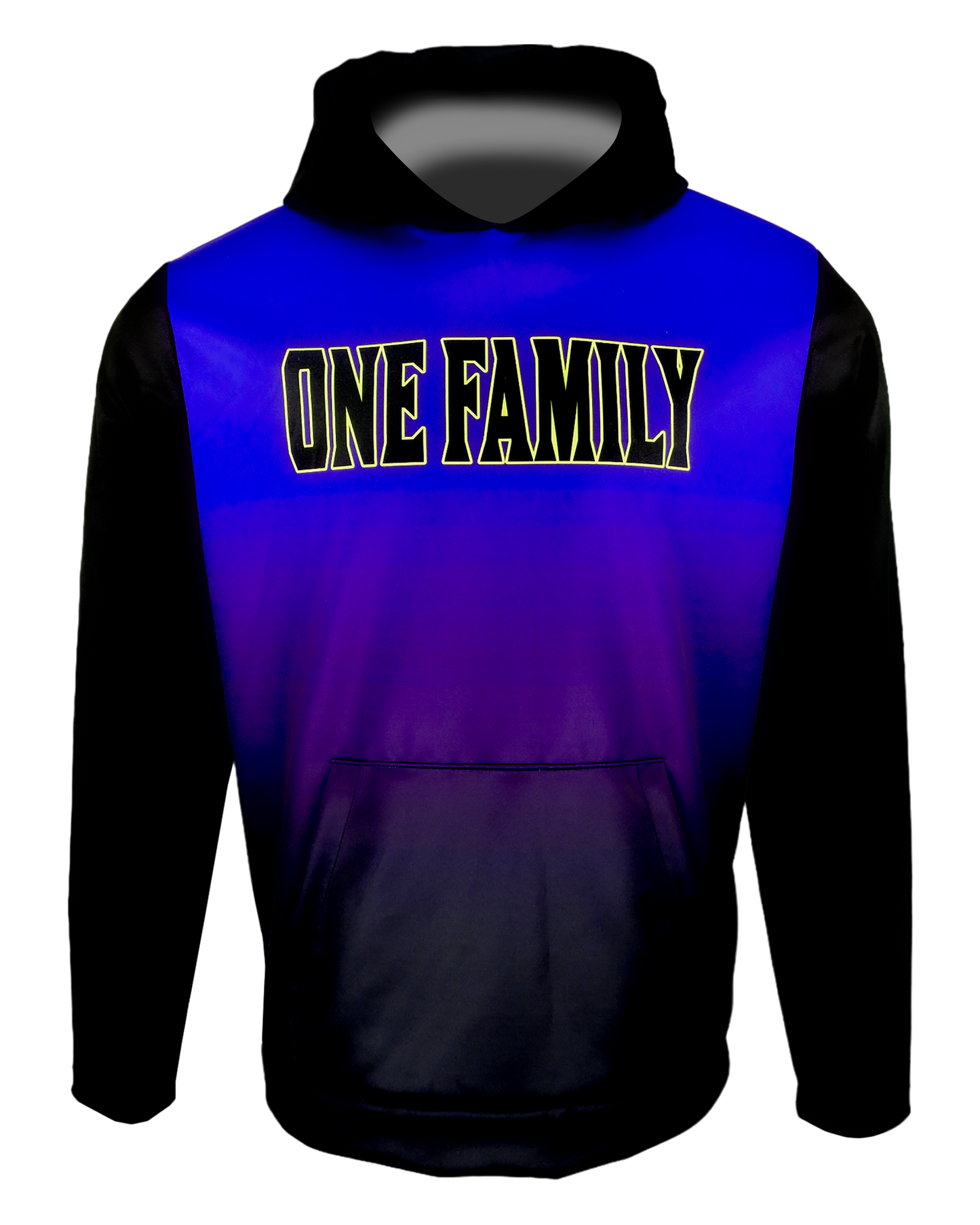 Performance Hoodie Size Samples