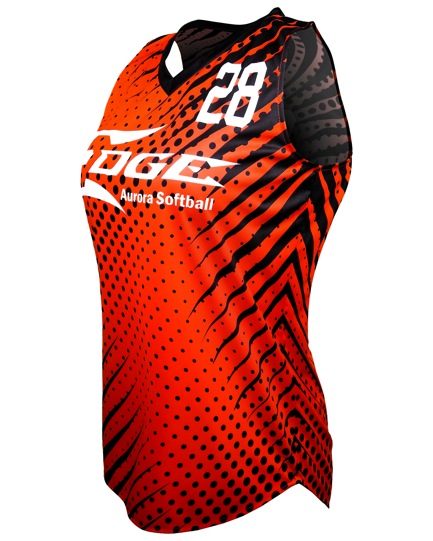 Racerback V Neck Softball Jersey