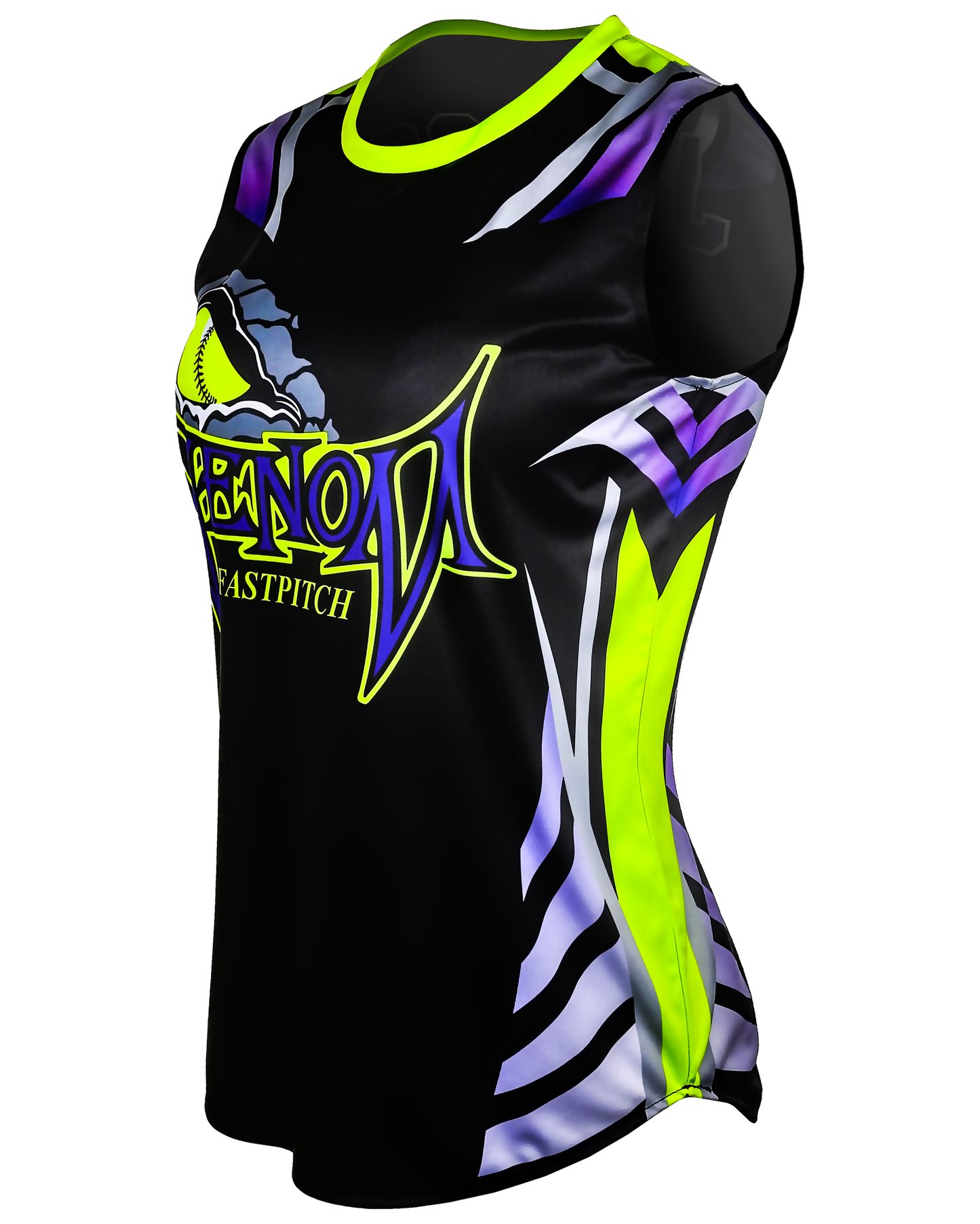 Sleeveless Crew Neck Softball Jersey