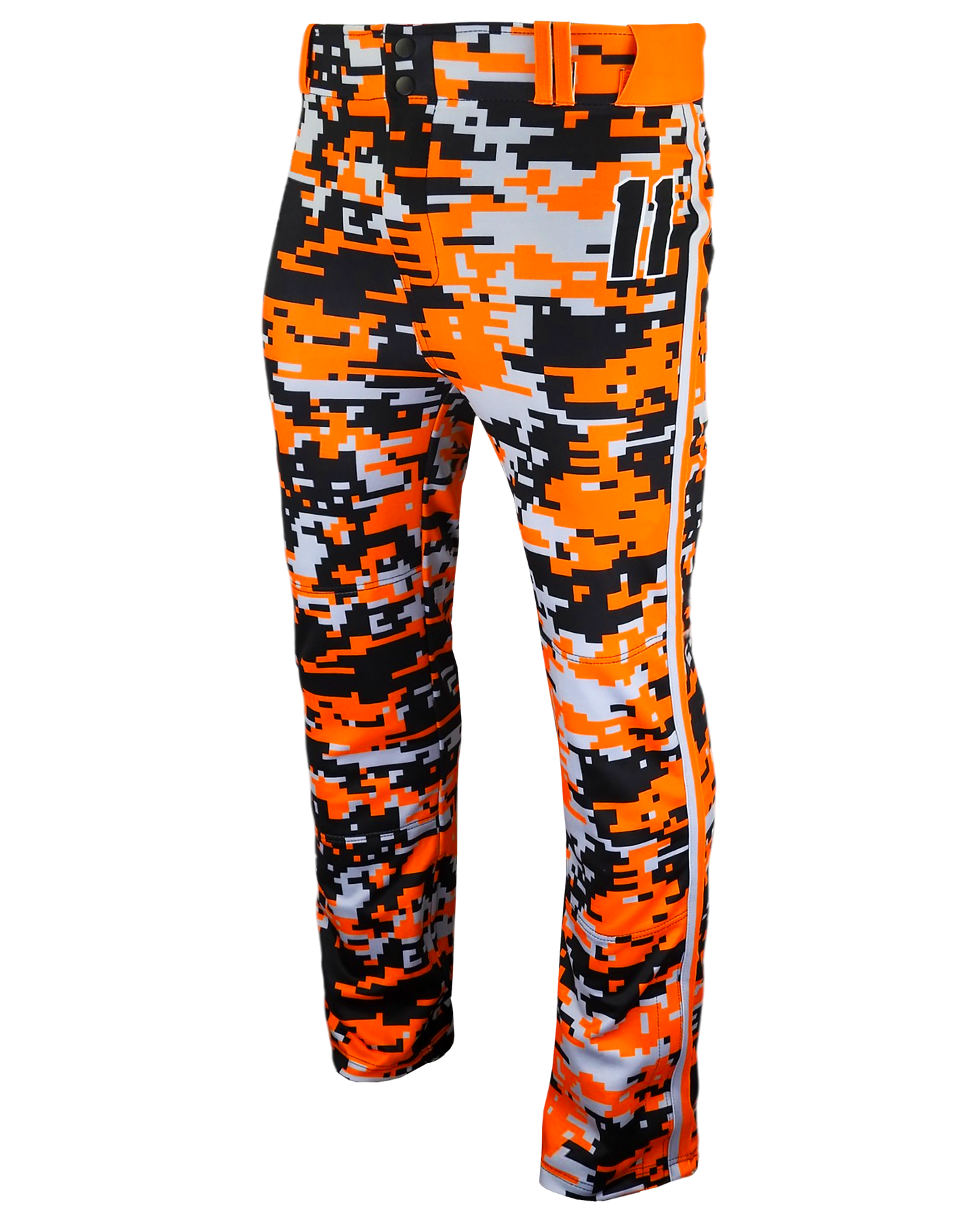 Tapered Open Bottom Baseball Pants W/ Braiding