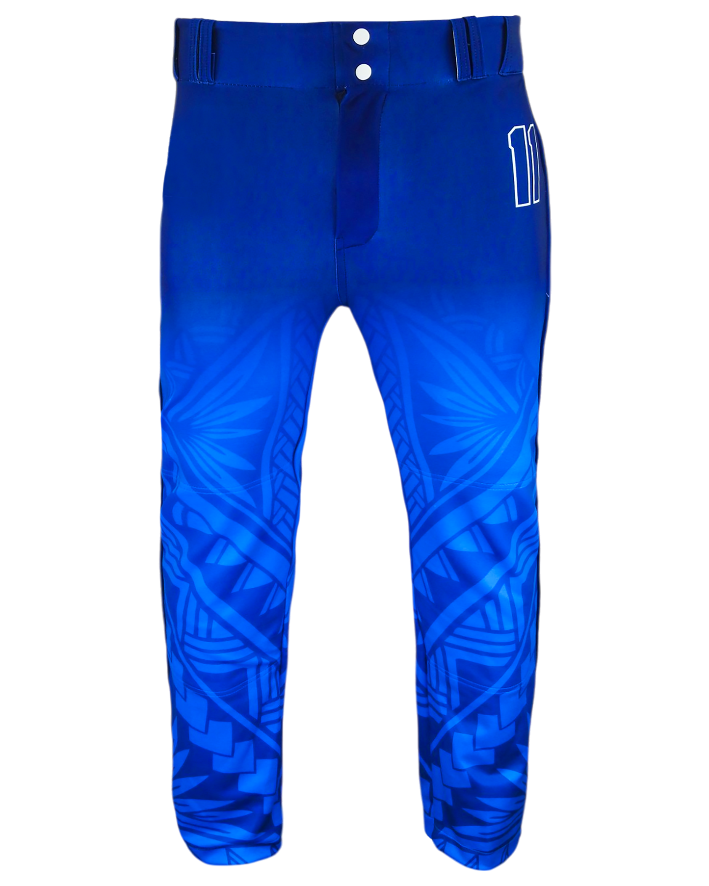 Tapered Open-Bottom Baseball Pants w/ Piping