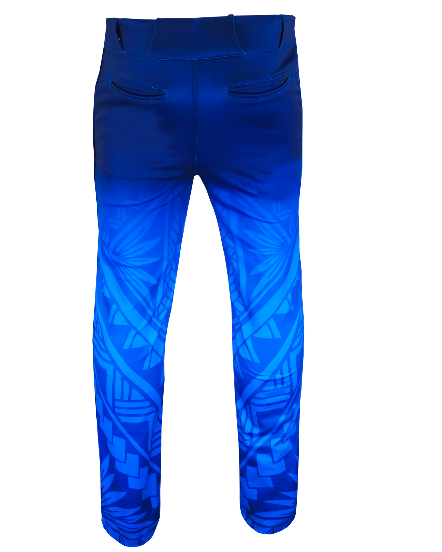 Tapered Open-Bottom Baseball Pants w/ Piping