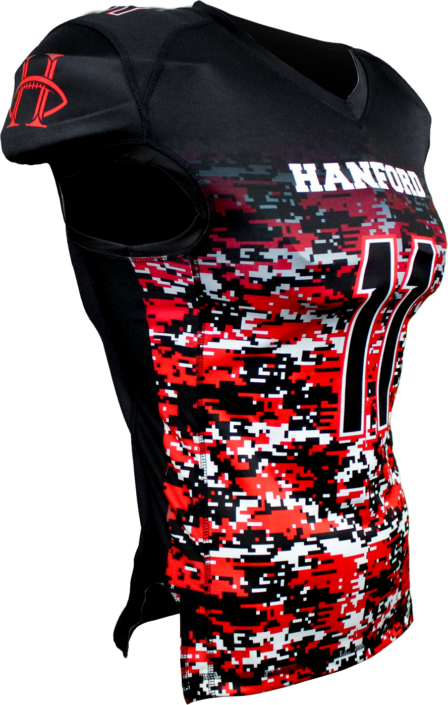 Tapered Nickle 1 Ply REVERSIBLE Football Jersey
