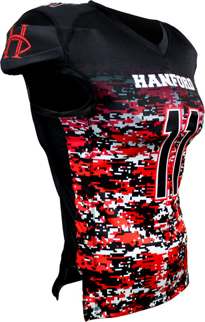 Tapered Nickle 1 Ply REVERSIBLE Football Jersey