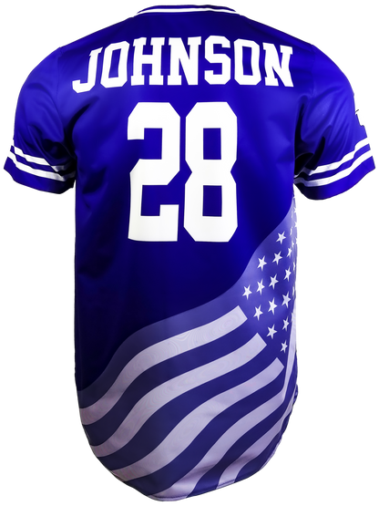Short Sleeve Crew Neck Baseball Jersey