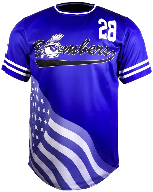 Short Sleeve Crew Neck Baseball Jersey
