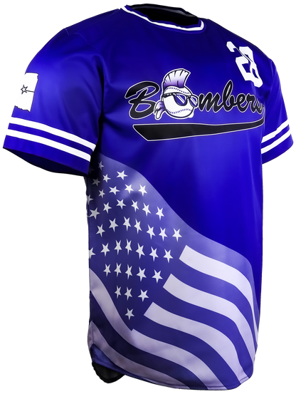 Short Sleeve Crew Neck Baseball Jersey