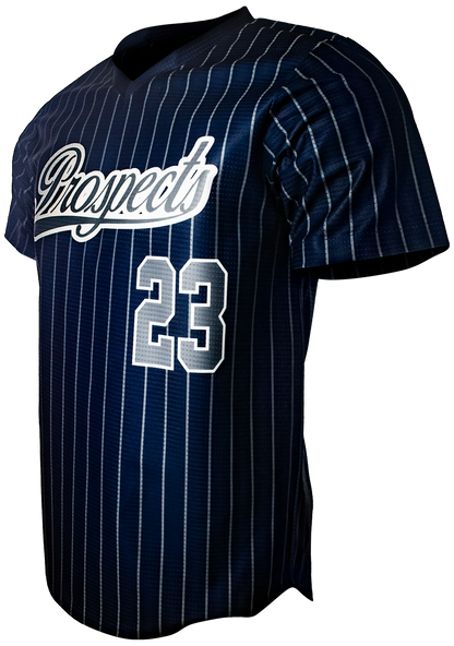 Short Sleeve V Neck Baseball Jersey