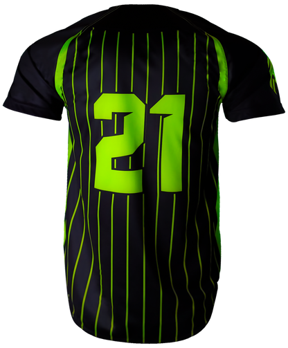 Short Sleeve Full Button Baseball Jersey