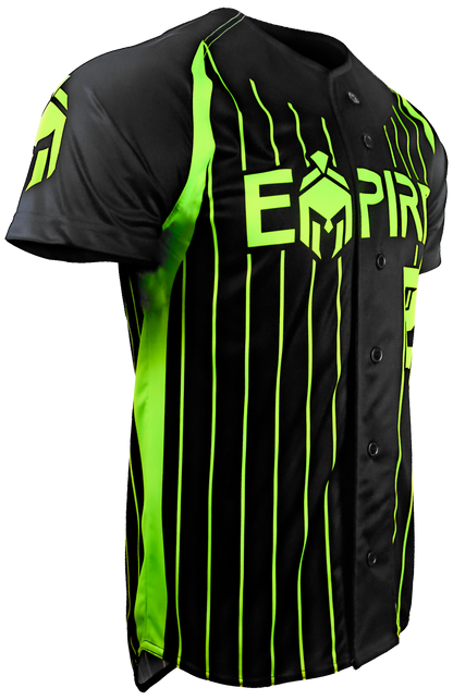 Short Sleeve Full Button Baseball Jersey