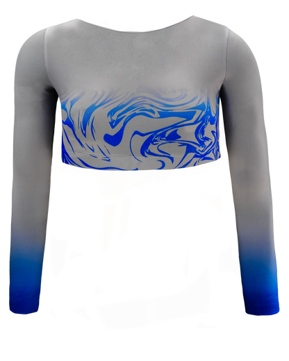 Full Sublimation Long Sleeve Cheer Crop Top