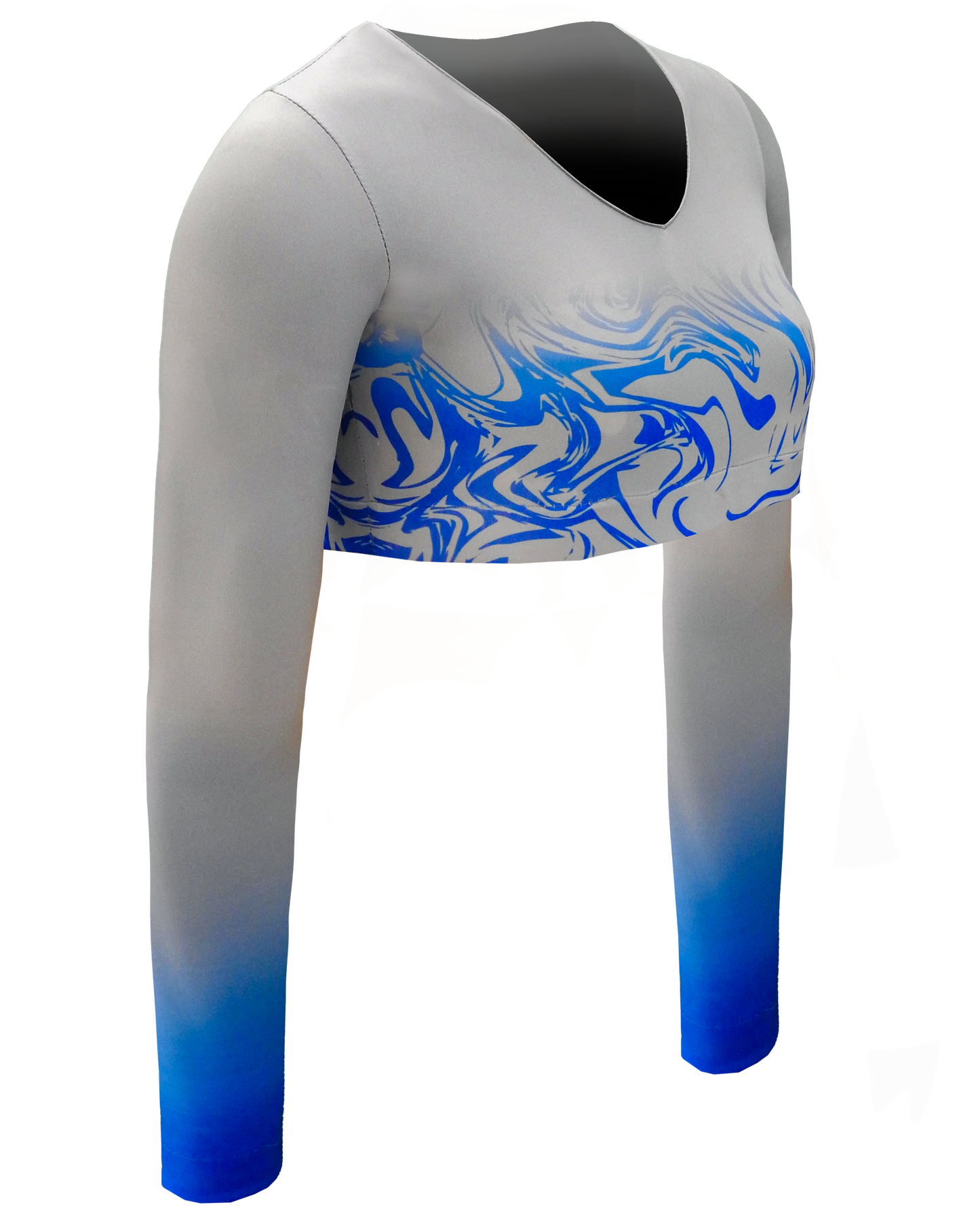 Full Sublimation Long Sleeve Cheer Crop Top