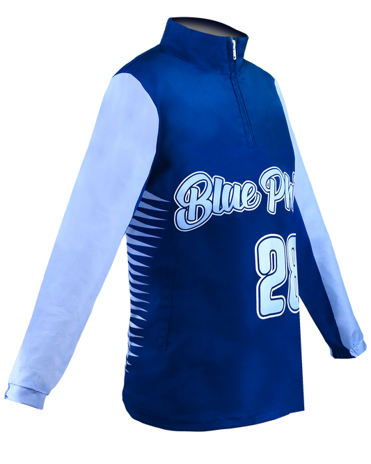 Long Sleeve 1/4 Zip Cage Jacket with Pockets