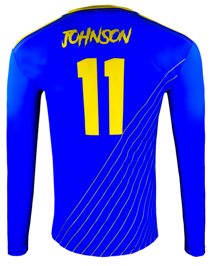 Long Sleeve V Neck Compression Tee