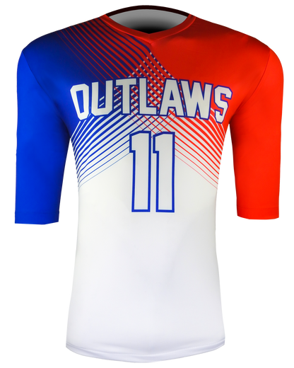 HALF SLEEVE Single Ply REVERSIBLE V Neck Compression Shirt