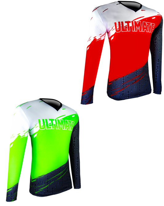 LONG SLEEVE Single Ply REVERSIBLE V Neck Compression Shirt