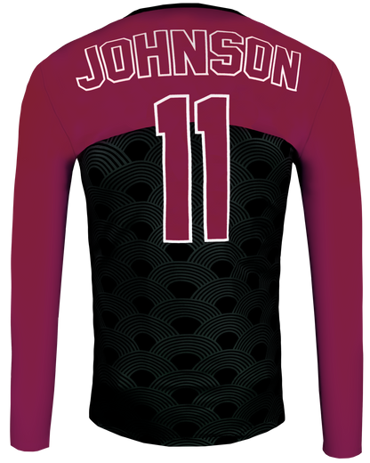 LONG SLEEVE Single Ply REVERSIBLE Crew Neck Compression Shirt