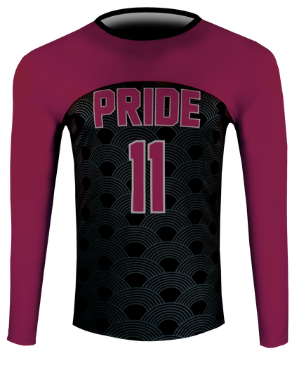 LONG SLEEVE Single Ply REVERSIBLE Crew Neck Compression Shirt