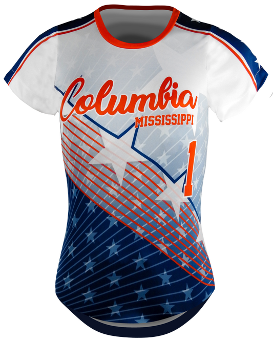 Short Sleeve Crew Neck Softball Jersey