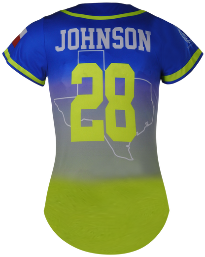 Short Sleeve 2-Button Softball Jersey