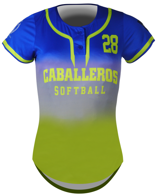Short Sleeve 2-Button Softball Jersey