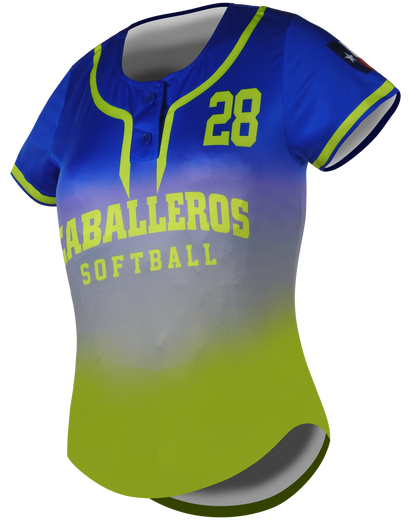 Short Sleeve 2-Button Softball Jersey