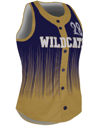 Racerback Full Button Softball Jersey