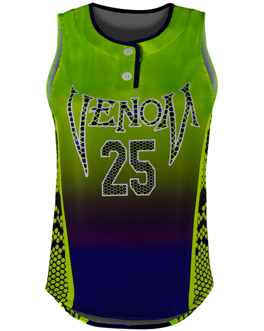 Sleeveless 2-Button Softball Jersey