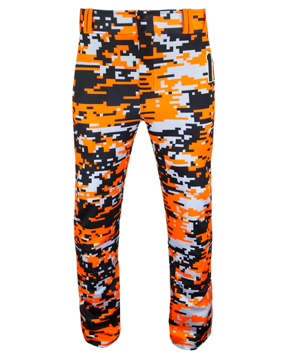 Tapered Open Bottom Baseball Pants W/ Braiding