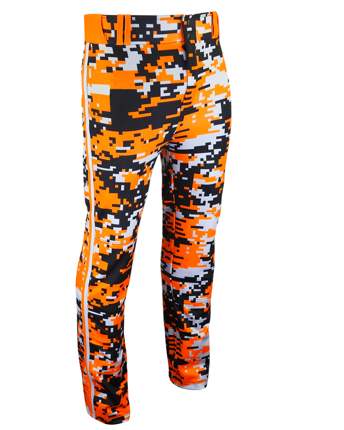 Tapered Open Bottom Baseball Pants W/ Braiding